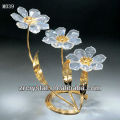 K9 Crystal Flower with Golden Plated